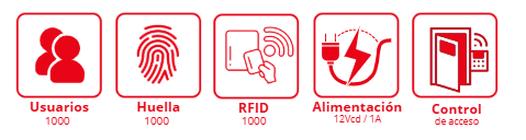 Biometrico Hikvision DS-K1T8003EF Control de Acceso+ Huella