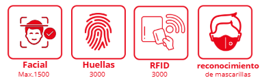 Biometrico Hikvision DS-K1T342MFX facial + huella