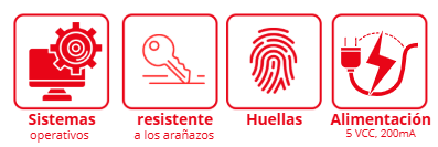 Registrador de huellas digitales Hikvision DS-K1F820-F
