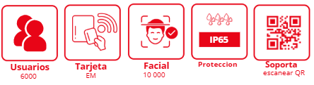 Biométrico Hikvision DS-K1T323EBWX-QRE1 Facial, QR, Portero