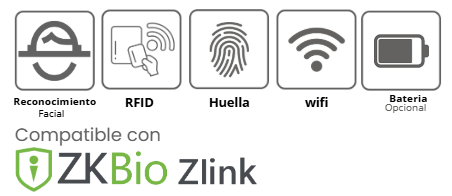 Biométrico ZkTeco SENSEFACE M2FLR