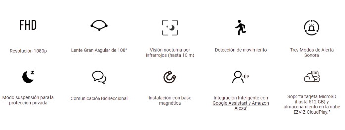 Camara Ezviz H1C Inteligente 