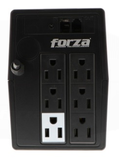 UPS interactiva 1000VA/500W, 6 slds, RJ11, torre comp-120V