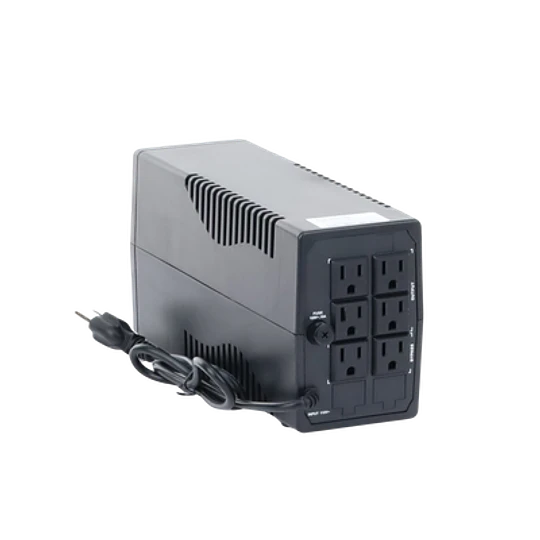 UPS Hikvision 600va/360w 6 Salidas 120v | 6 Tomas NEMA 5-15R