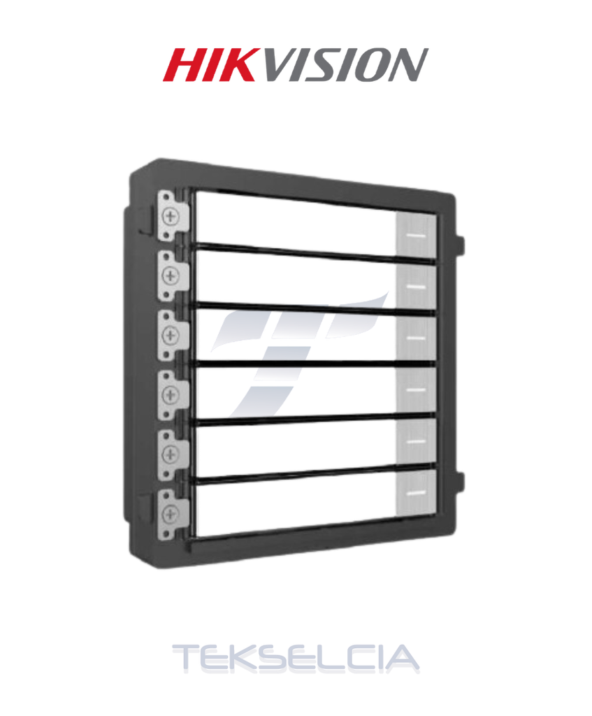 Módulo de Botones Hikvision DS-KD-KK para Videoportero Modular 6 bot.