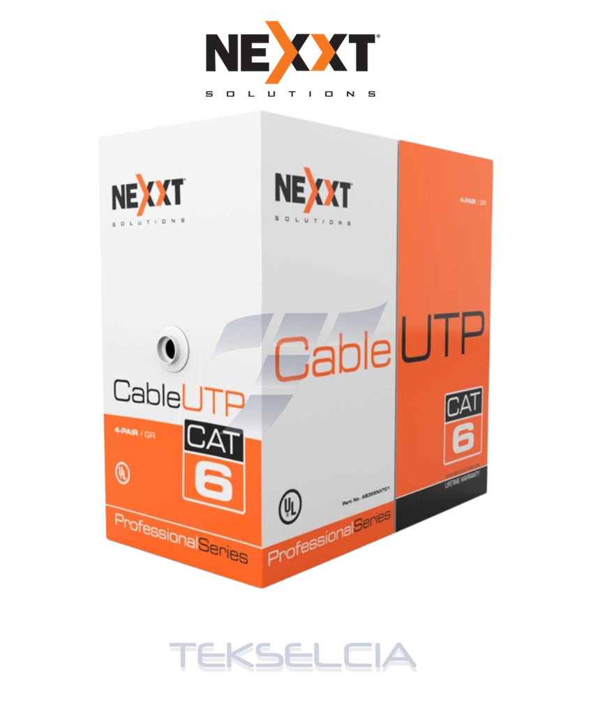[NEXT-UTPCAT6EXT] Cable UTP Nexxt Exterior Cat 6 - Negro