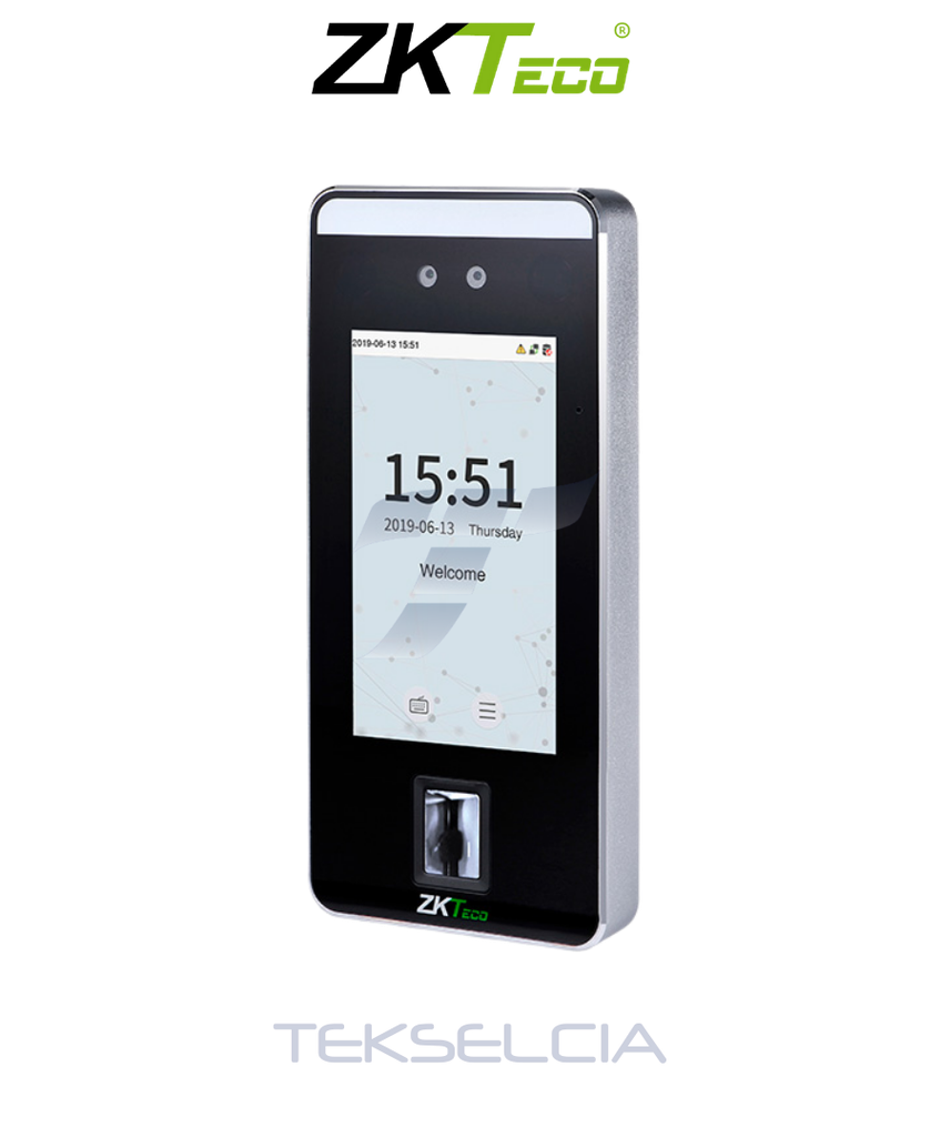 [ZK-SPEEDFACE-V5L/ID] Biometrico Zkteco SPEEDFACE-V5L Control de Acceso Facial+ Huella