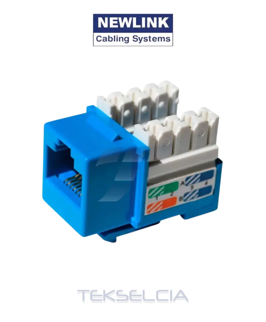 [NL-JACKCAT6A] Keystone Jack Cat6 Azul Newlink 