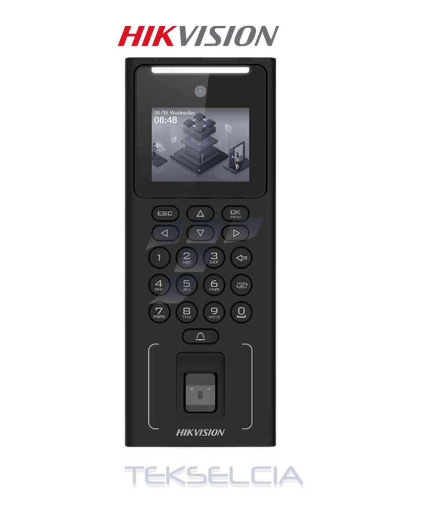 [DS-K1T321MFWX] Biometrico Hikvision DS-K1T321MFWX Acceso Facial + Huella Wifi