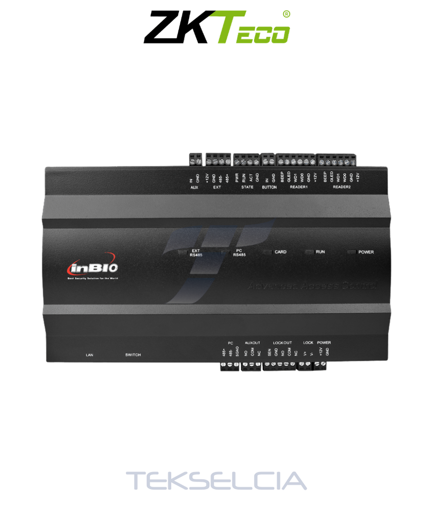 [ZK- inBIO260] Modulo de control de acceso Zkteco ZK- inBIO260 para 2 puertas sin gabinete 