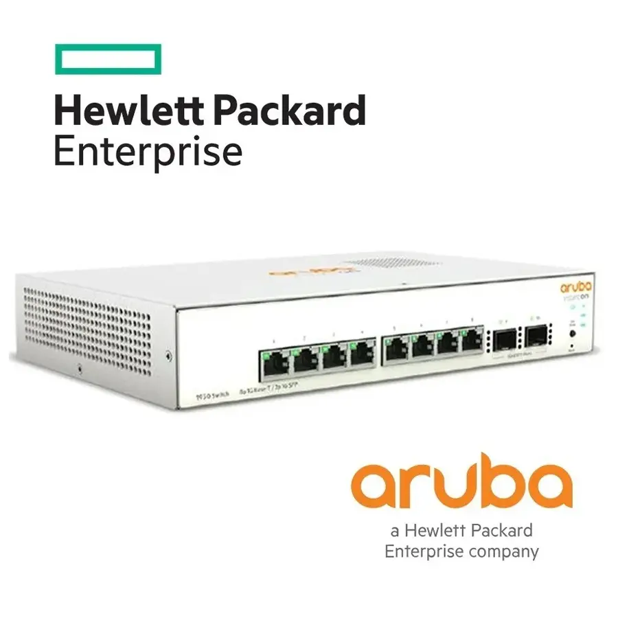 [JL680A] Switch HP Aruba JL680A Instant ON 1930-8G Administrable L3 de 8 Puertos Gigabit 10/100/1000 + 2 Puertos SFP