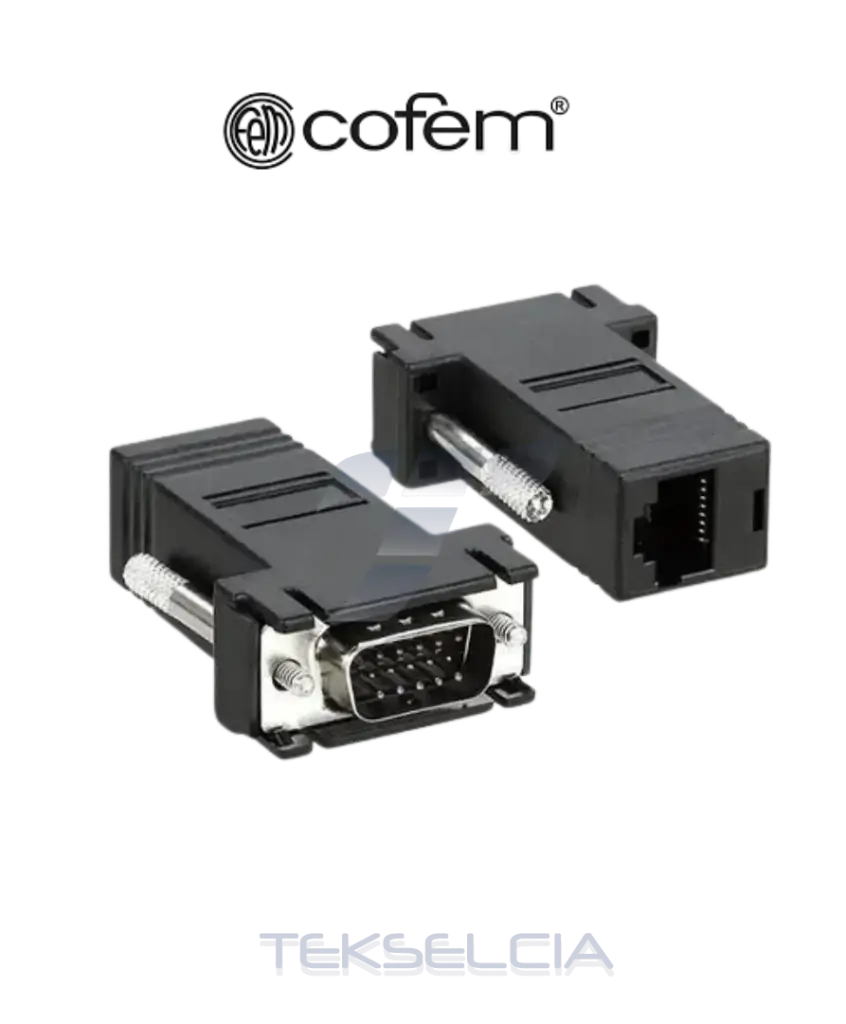 Convertidor DE RJ45 /RJ45-HDB15F Via Cable UTP BD15
