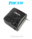 Regulador de voltaje Forza FVR-3001 3000VA/1500W, 4 slds, RJ45-120V