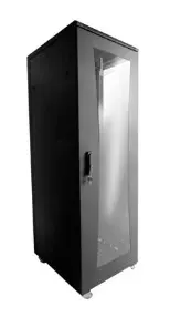 [I-1250-N] Gabinete Rack Piso Cerrado 36UR - Puerta de Vidrio