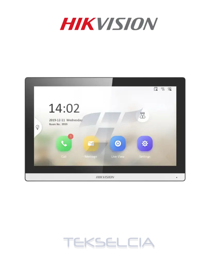 Pantalla Touch Para Video Porteros de Edificios TCP/IP 2 CH Alarma