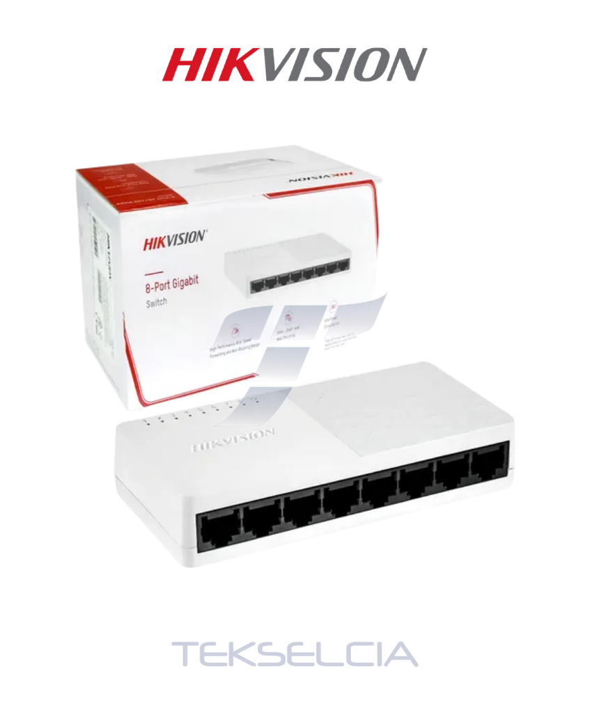 [DS-3E0508D-O] Switch Hikvision DS-3E0508D-O 8ch 10/100/1000MB