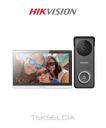 Kit de Video Portero Hikvision DS-KIS313-P Hibrido TurboHD con Pantalla LCD touch de 7" Wi-Fi