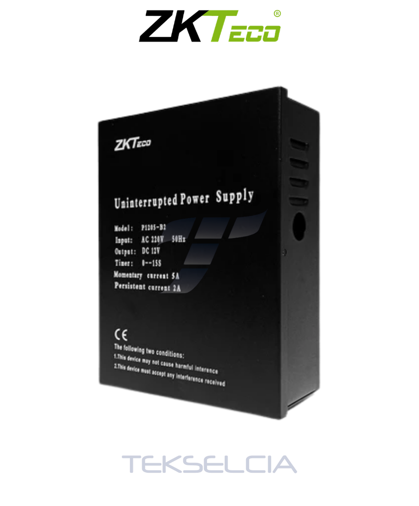[ZK-P1205-B3] Fuente Control de Acceso Zkteco ZK-P1205-B3 12Vdc-2A Continuos