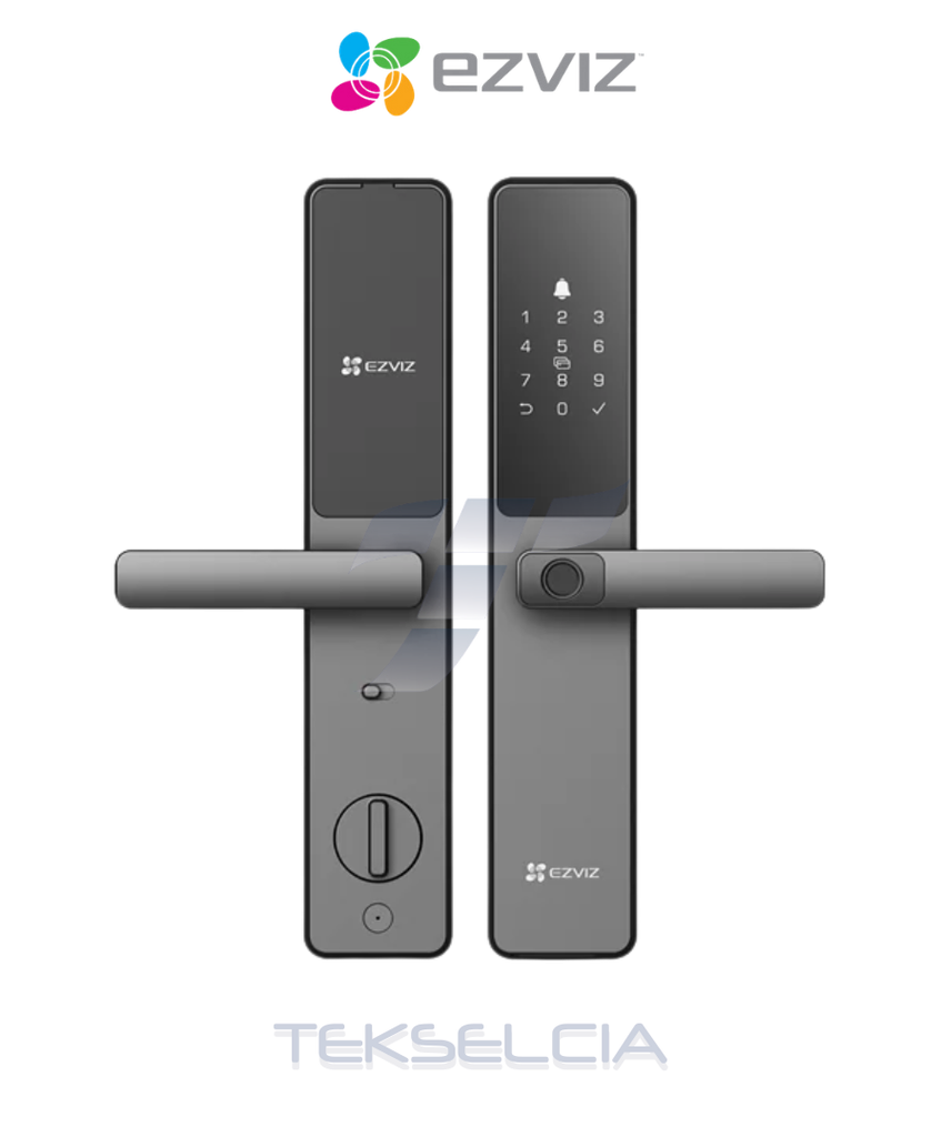 [CS-DL05-R200-WBCP-GR] Cerradura Inteligente Ezviz DL05 Huella + Codigo+ Tarjeta