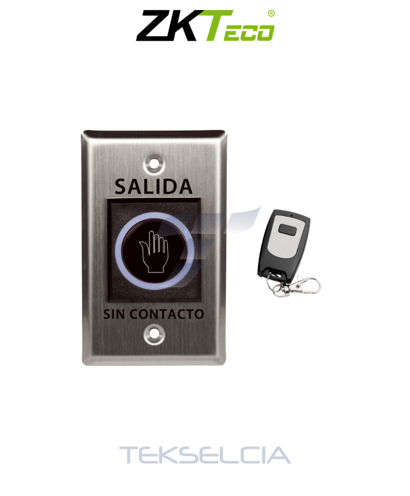 [ZK-TLEB102-R] Boton de salida Don't Touch Zkteco ZK-TLEB102-R con  Control Remoto