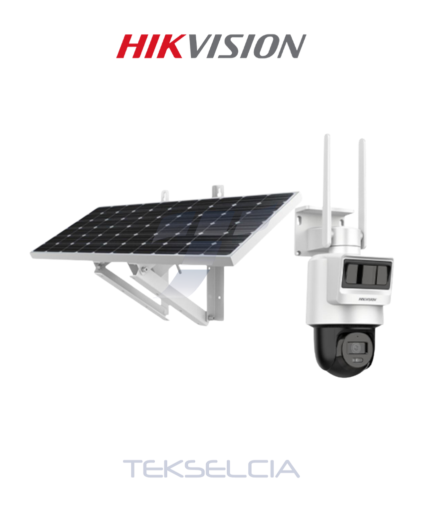 [DS-2DE2C400IWG-K/4G/C09S20] Camara PT Hikvision DS-2DE2C400IWG-K/4G/C09S20 4MP 3/4G Con  Panel Solar y Batería