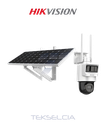 Camara PT Hikvision DS-2DE2C400IWG-K/4G/C09S20 4MP 3/4G Con  Panel Solar y Batería
