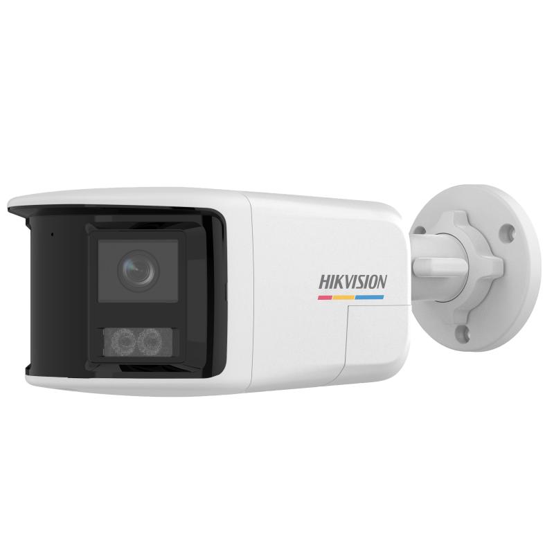 Camara IP Tubo Luz Hibrida Colorvu 3K Panoramica180° Lente Dual