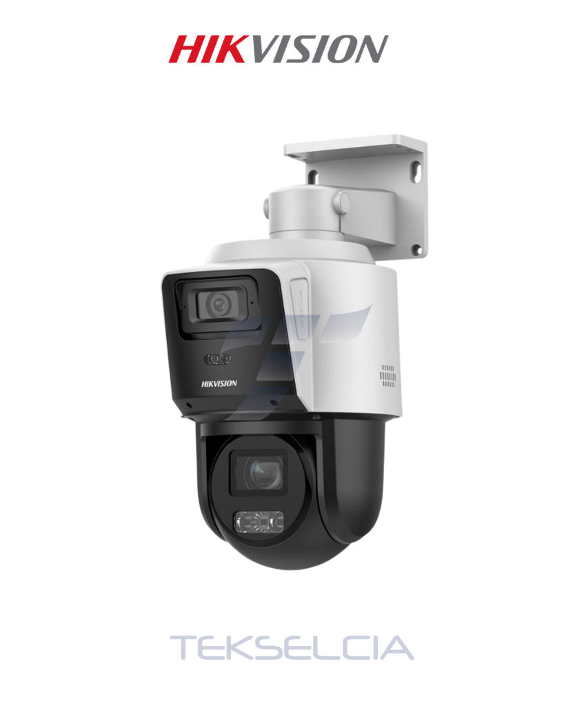 [DS-2SE3C404MWG-E/14] Camara PTZ Hikvision DS-2SE3C404MWG-E/14 IP Poe 4MP+4MP Lente Fija