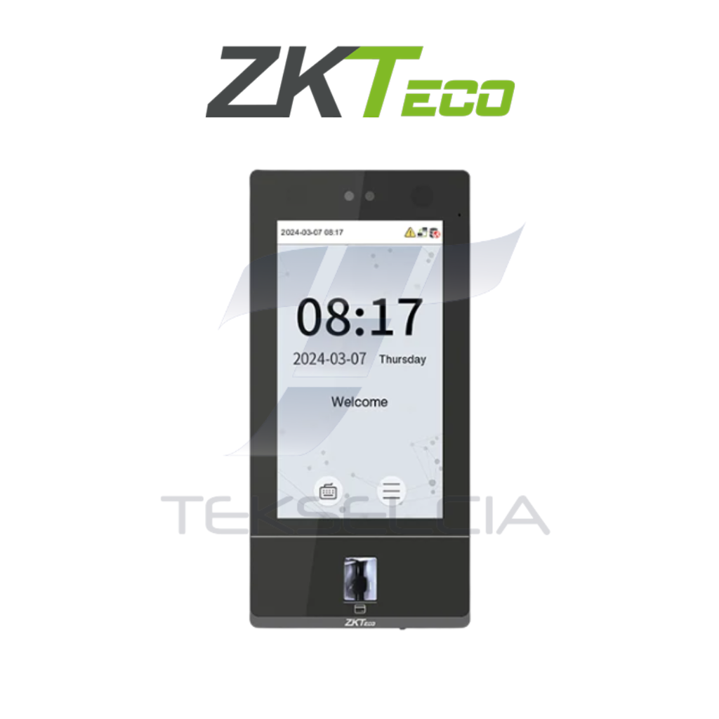 BIOMETRICO ZKTECO ZK-SENSEFACE-7A CONTROL DE ACCESO FACIAL + HUELLA 7"