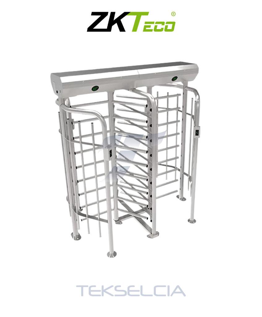 [ZK-FHT2300D] Torniquete Zkteco FHT2300D Doble de Cuerpo Completo