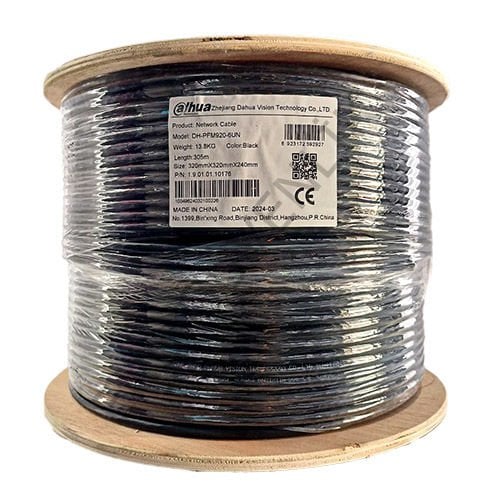 [DH-PFM920-6UN] Cable UTP Dahua Exterior Cat 6 100% Cobre - Negro