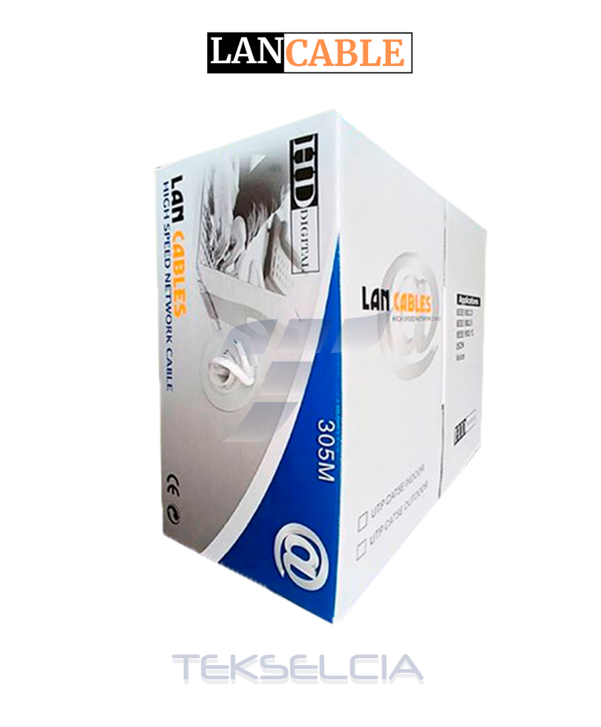 [LAN-UTPCAT5INT] Cable UTP LanCable Interior Cat 5e - Gris