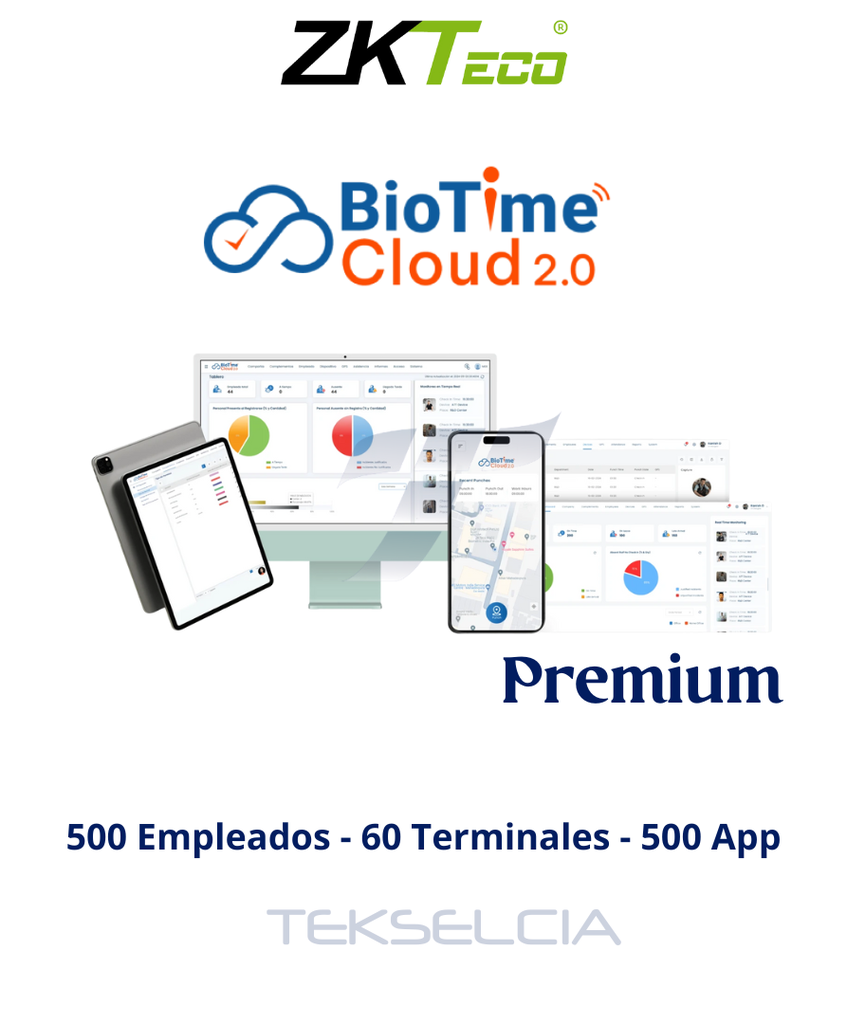 [ZK-SZKBT-CL-PRIM] Biotime Cloud Zkteco ZK-SZKBT-CL-PRIM - Anual - Premium