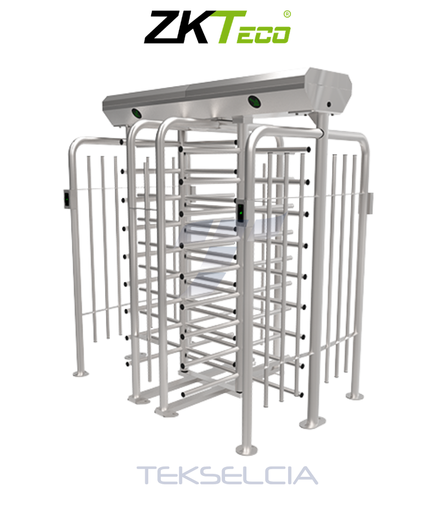 [ZK-FHT2400D] Torniquete Zkteco FHT2400D Doble De Cuerpo Completo