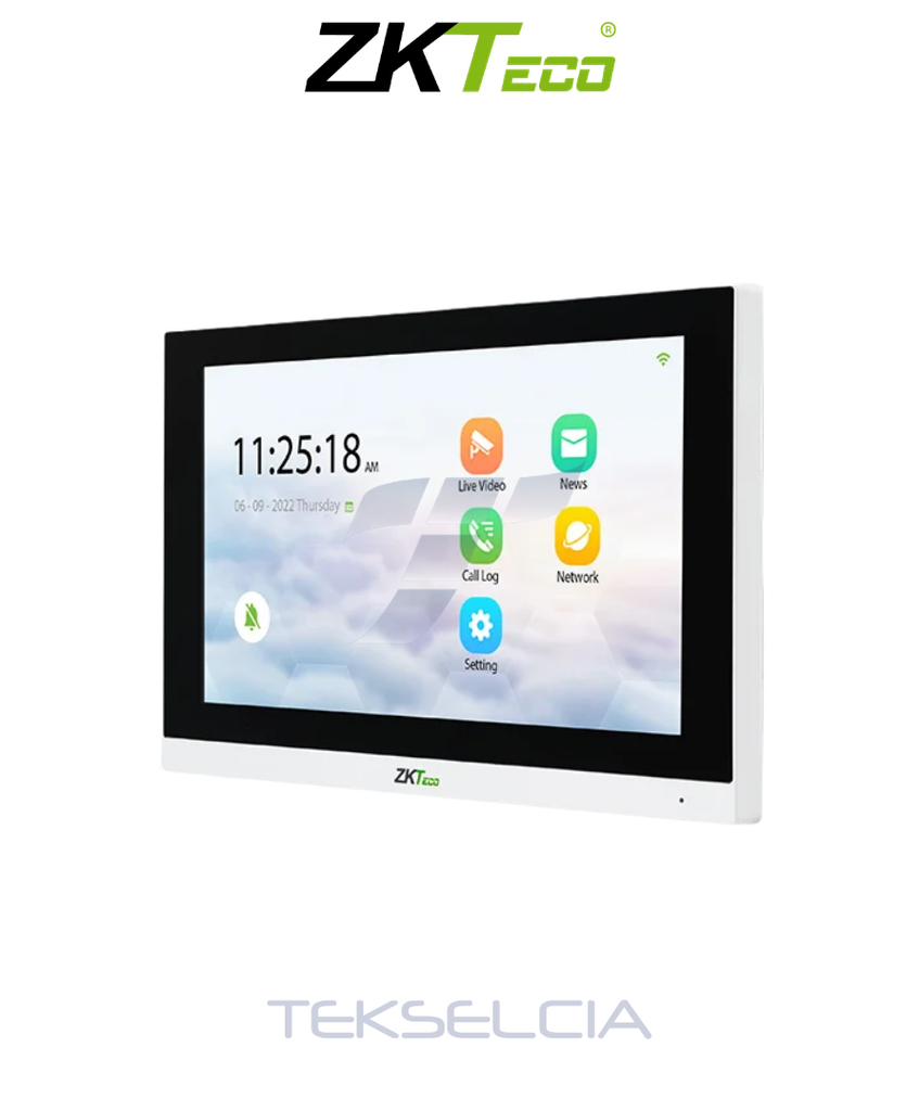 [ZK-VT07-B01-W] Video Portero ZKTeco ZK-VT07-B01-W Táctil IP 7"
