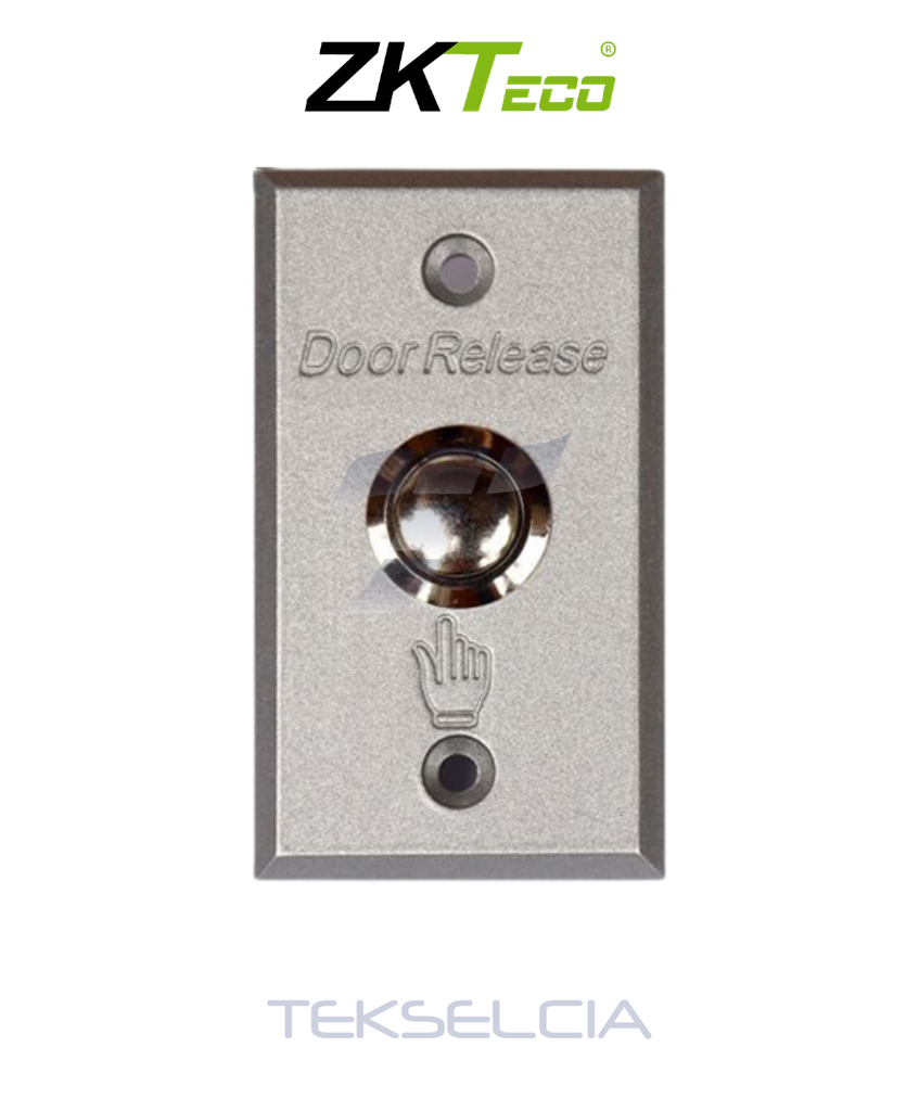 [ZK-EX800A] Boton de Salida Zkteco ZK-EX800A Metálico Pequeño