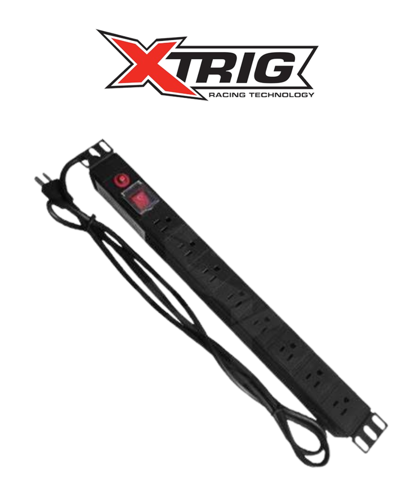 [XT-ACC-MT] Multitoma Rack 4 Tomas Dobles, 8 Puertos