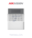 Teclado LCD Hikvision DS-PK1-LRT-HWB Para Panel de Alarma