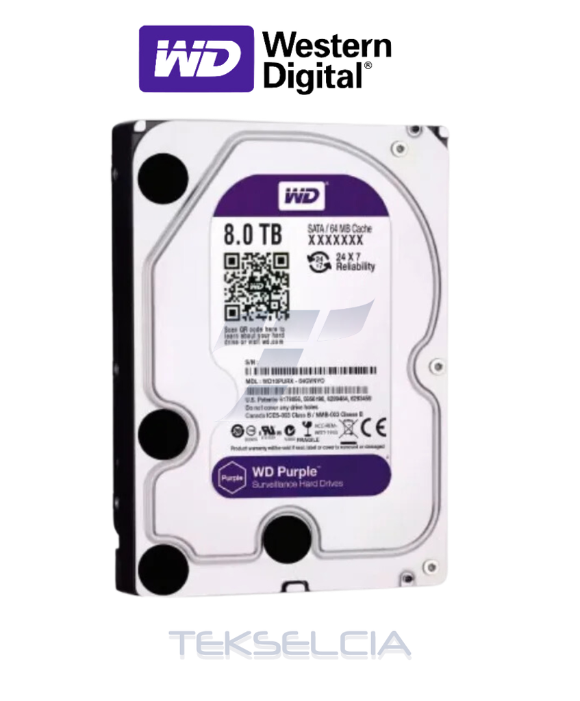 Disco Duro 8TB Especial CCTV Purple
