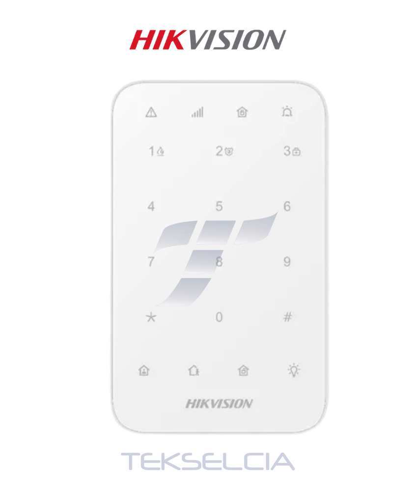 [DS-PK1-E-WB] Teclado Led Hikvision DS-PK1-E-WB Para Alarma Inalambrico