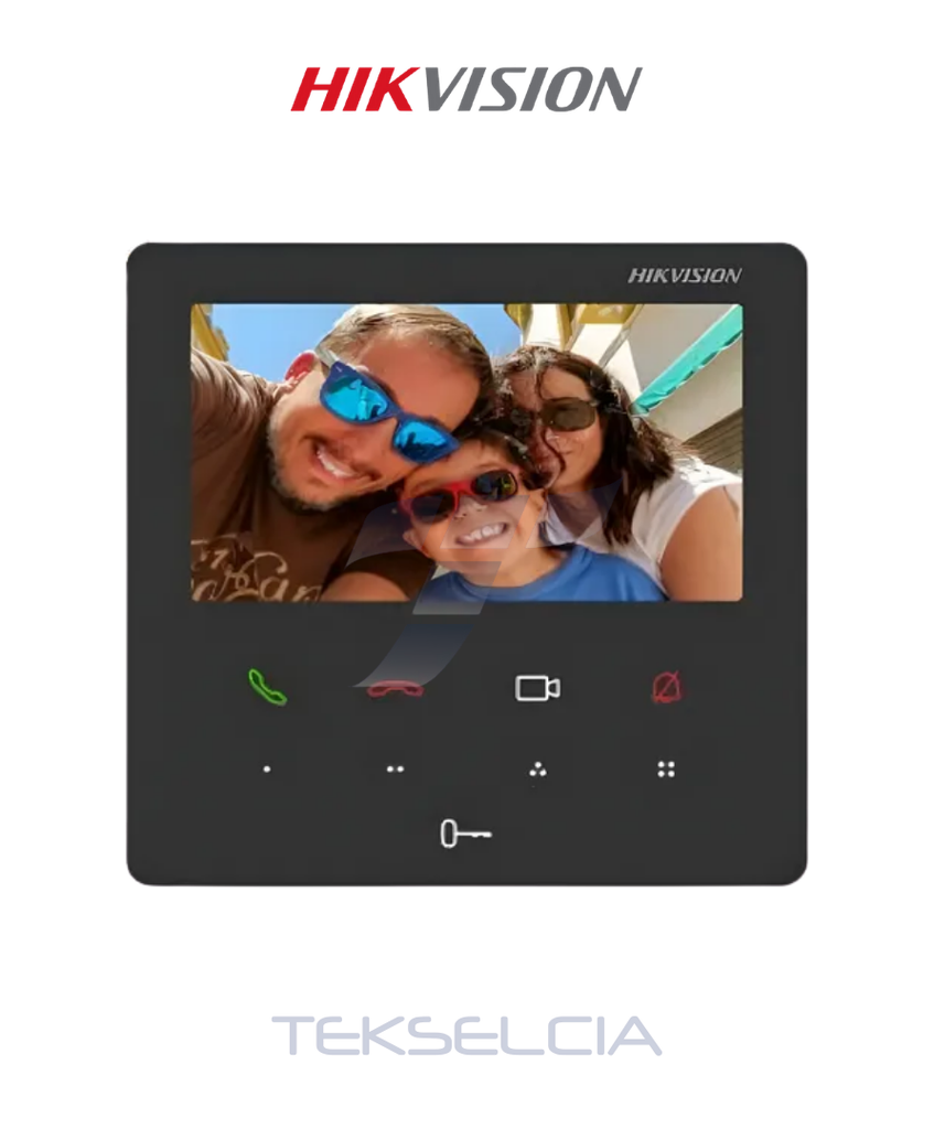 Pantalla Para Video Portero Hikvision DS-KH6110-WE1 TCP/IP Touch Screen 4.3"
