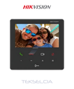 Pantalla Para Video Portero Hikvision DS-KH6110-WE1 TCP/IP Touch Screen 4.3"
