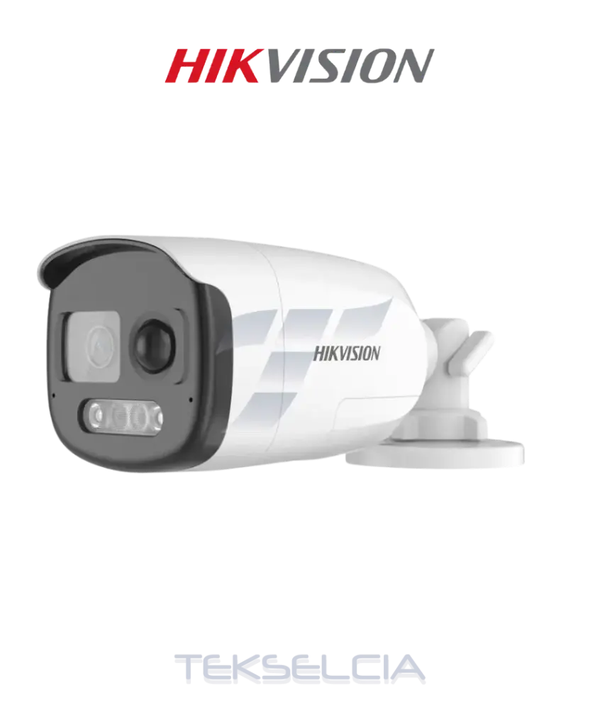 [DS-2CE12DF3T-PIRXOS] Camara Tubo 2MP ColorVu+Audio+Luz Estrobo 40M