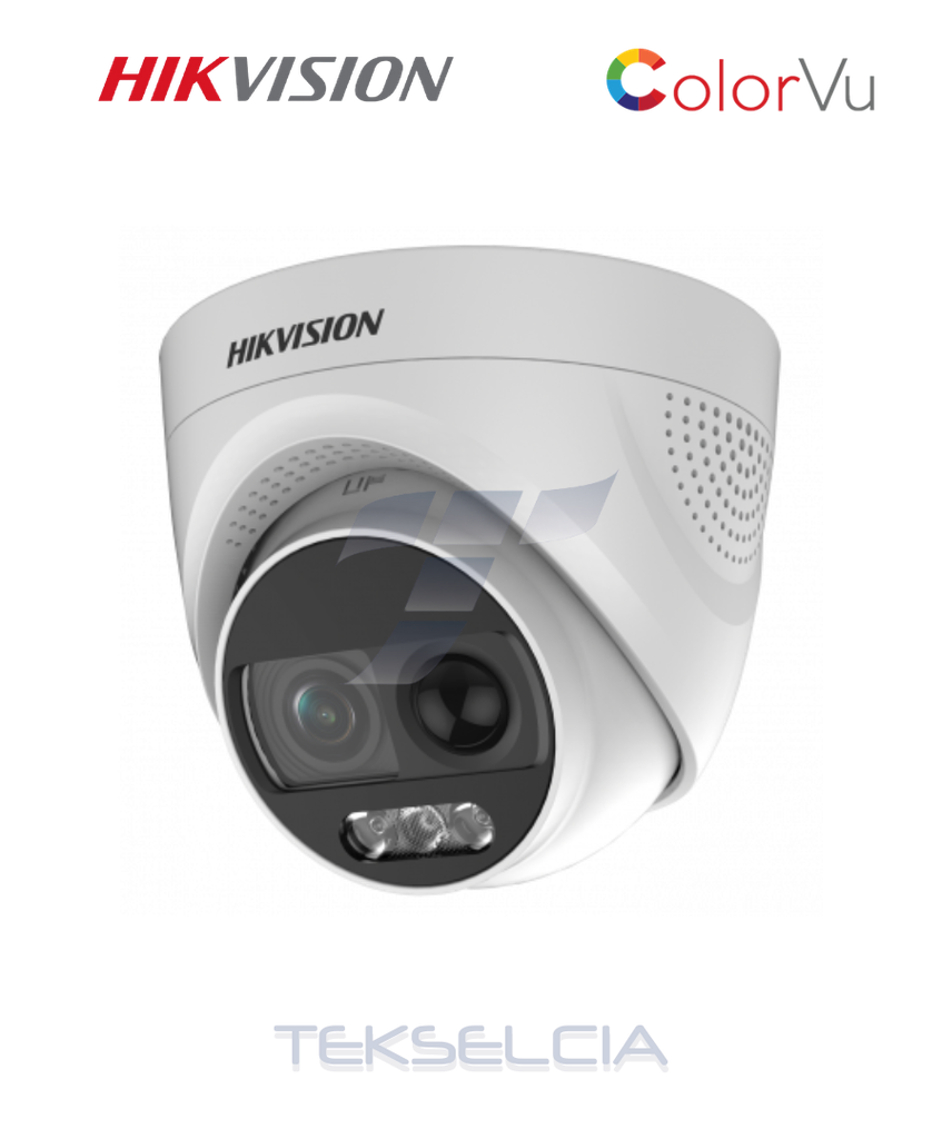 [DS-2CE72DF3T-PIRXOS] CAMARA HIKVISION DS-2CE72DF3T-PIRXOS DOMO 2MP ColorVu + Luz ESTROBO 20M