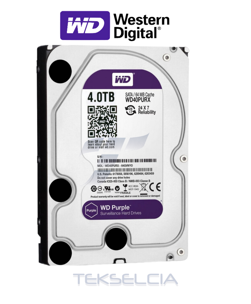 Disco Duro 4TB Especial CCTV Purple