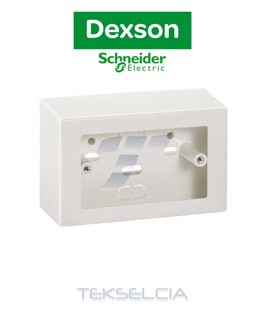 [CJA-154] Caja Dexon Blanca P/Toma 40mm Pequeña