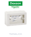 Caja Dexon Blanca P/Toma 40mm Pequeña