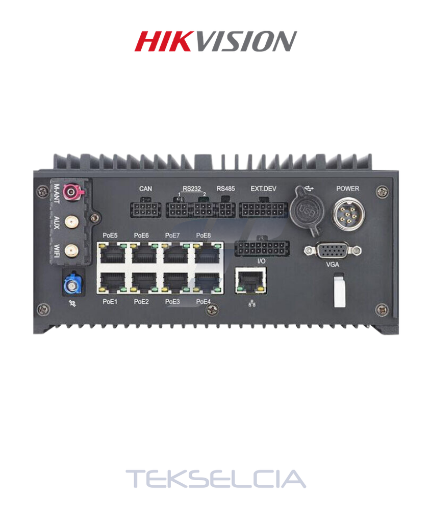 [DS-MP7608HN(O-STD)] Grabador Hikvision DS-MP7608HN NVR Mobile 8Ch 2MP 2Hdd/SSD