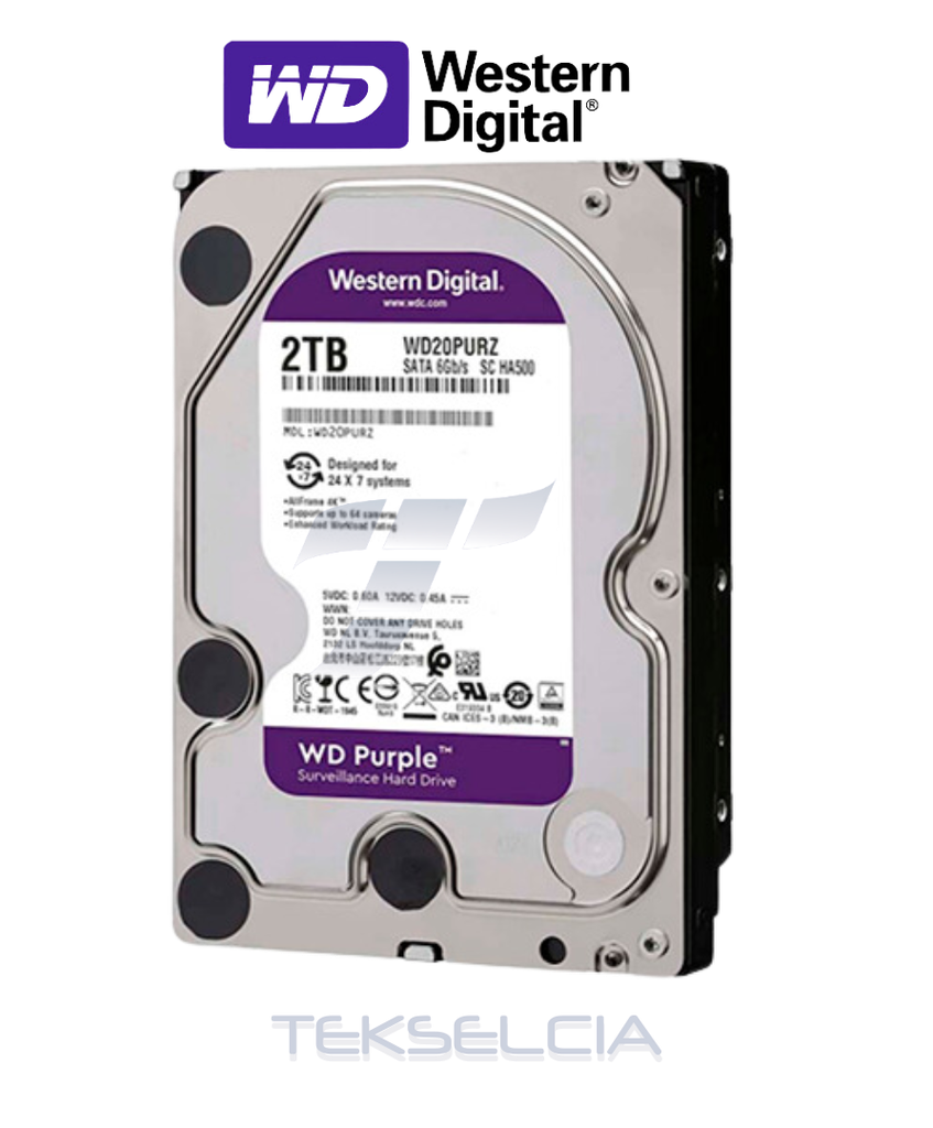 [HDD-2TB-DVRWD] Disco Duro Western Digital 2TB