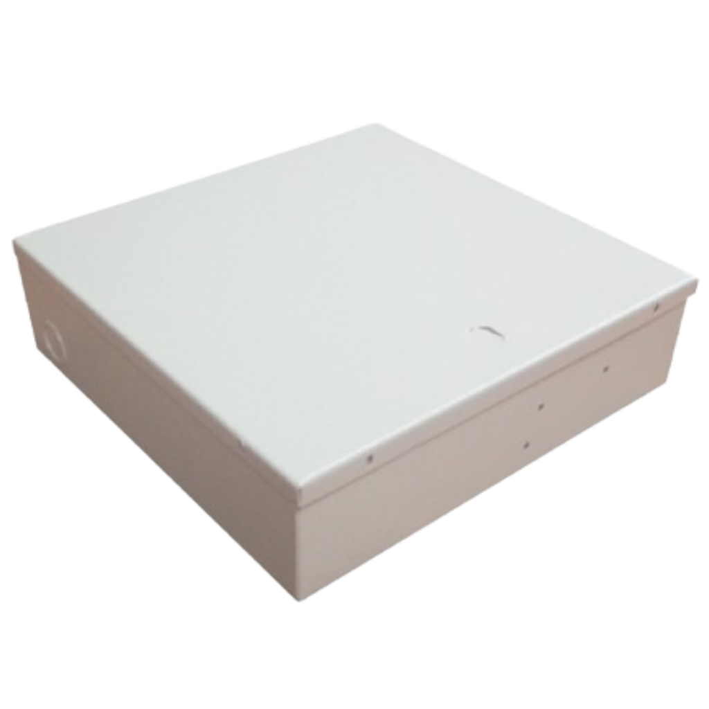 Caja De Alarma Metalica Blanca